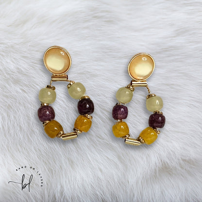 CONTEMPORARY DROP BEADS EARRINGS